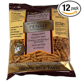 Tinkyada Brown Rice Penne Pasta with Rice Bran, 16-Ounce Packages (Pack of 12)