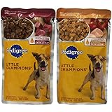 PEDIGREE LITTLE CHAMPIONS Grilled Flavors in Sauce Variety Pack Wet Dog Food 5.3 Ounces (2-Pack of 4)