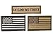 Tactical US American Flag Embroidered velco Patch + Morale Patch In God We Trust