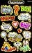 Stickerkarten mit lustigen Spr�chen f�r jeden Anla�, 10,7 x 17 cm