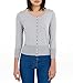 WoolOvers Womens Silk and Cotton Cropped Crew Neck Cardigan