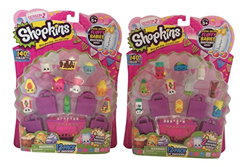 Shopkins Season 2 - Two 12 Packs - 2 Different Sets of Visible Shopkins