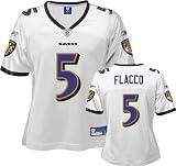 Reebok Baltimore Ravens Joe Flacco Womens Replica White Jersey