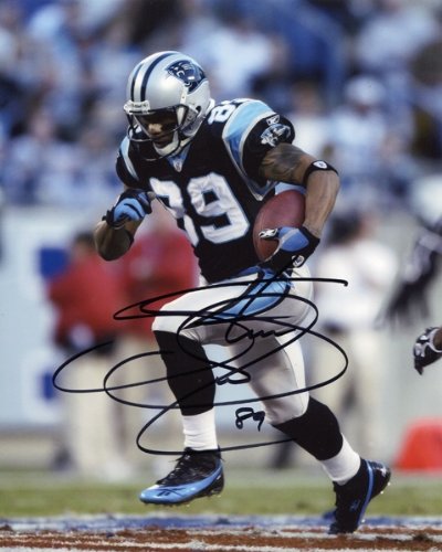 Steve Smith Autographed/Hand Signed Carolina Panthers Football 8x10 Photo