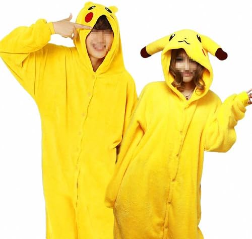 HEMOON Sleepsuit Pajamas Costume Cosplay Homewear Lounge Wear Pikachu XXL