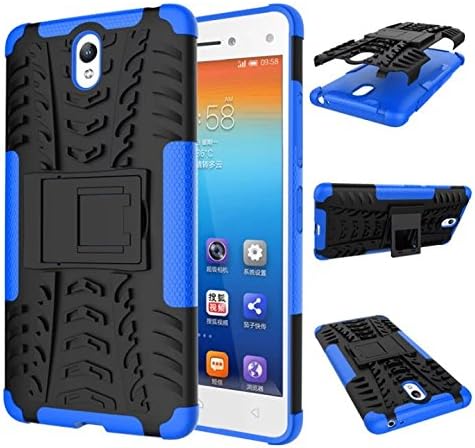Gooneil Case Vibe S1 Hybrid Armor Design with Stand Feature Detachable Dual Layer Protective Shell Hard Back Cover Case for Lenovo S1 (Blue)