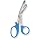 Stainless Steel Non Sterile Utility Serrated Scissor with Blue Coated Handle, 5-1/2" Length, For Single Use (Pack of 100)
