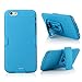 iXCC Ascend Series Slim Hard PC Shell Slidable Cover with Built in Kickstand and Holster Clip Swivel for iPhone 6 - Blue