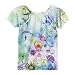 Girls' Xhilaration® Sublimation Top - Blue Tide