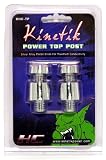 Pair of Brand New Kinetik Khc-tp Silver Alloy Top Posts