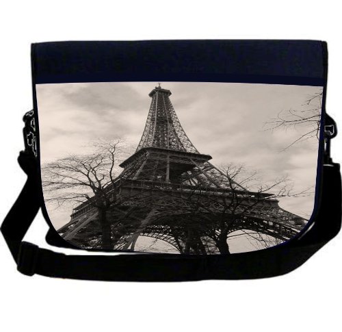 Rikki KnightTM Antique Eiffel Tower Neoprene Laptop Sleeve Bag Gofer Bag - Laptop Bag -Notebook Bag - for Macbook, Macbook Pro, Aspire, Samsung, Acer, ASUS, Dell, HP, Lenovo, Sony, Toshiba Unisex - Standard Gift for all occassions!