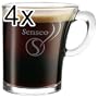 4 x SENSEO Design Glas Tasse 180ml