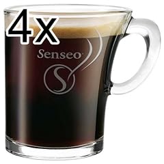 4 x SENSEO Design Glas Tasse 180ml