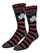 Disney Mickey Mouse Casual Crew Socks 2 Pair Black/Grey, One Size