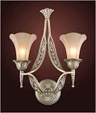 Elk Lighting 3824/2 Trump Home Central Park Chelsea 15 Two Light Wall Sconce in Aged Silver