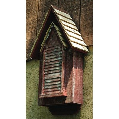 Victorian Bat House in Red Whitewash