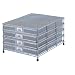 4-Drawer Document Bin - Silver