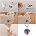 Valyria Memorial Pet/Dog Paw Keychain Always in My Heart Pet Urn Keepsake Charm Ashes Keyring