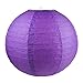 WYZworks Round Paper Lanterns 10 Pack (Purple, 10