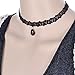 TISDA 9PCS Fashion Women Jewelry Black Tattoo Choker Necklace Elastic Adjustable For Party