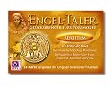 Engeltaler Reichtum Mnze 24 Karat vergoldet - Talisman und Glcksbringer fr das Portmonee