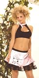 50's Girl - 3pc Costume - Poodle Skirt, Halter Top, Neck Tie