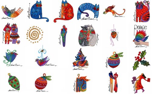 Brother Laurel Burch HOLIDAY Embroidery Card