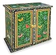 Wood chest, 'Summer Garden'