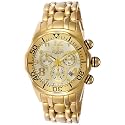 Invicta Men's Lupah Collection 23k Gold-Plated Watch Diver Chronograph Watch #3213