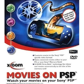 X-oom Movies on Sony PSP, DVD-ROM Watch your movies on your Sony PSP. F�r Windows 98SE/Me/2000/XP
