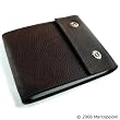 LIBRO - Handmade Italian Leather CD Carrying Case (Espresso)