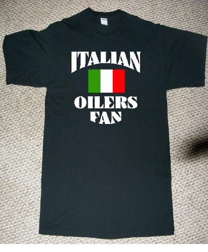 ITALIAN OILERS FAN ITALY HOCKEY FAN PRIDE COUNTRY EUROPEAN DESCENT T SHIRT jersey