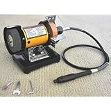 TruePower 199 Mini Multi Purpose Bench Grinder and Polisher with Flexible Shaft, Tool Rest and Safety Guard, 3-Inch