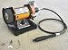TruePower Brand 3 Inch Mini Multi Purpose Bench Grinder and Polisher with Flexible Shaft, Tool Rest and Safety Guard, #199