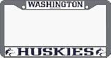 Washington Huskies Chrome License Plate Frame