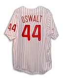 Roy Oswalt Autographed/Hand Signed Philadelphia Phillies Pinstripe Majestic Jersey