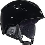Boeri Men's Vortex Gloss Black Snow Helmet