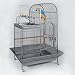 Deluxe Parrot Cage with Playtop - Black