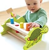 Hape Eco Turtle Peg Pounder Bench