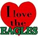 I Love the Eagles Temporary Tattoos