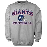 Reebok New York Giants Ash Stacked Helmet Sweatshirt