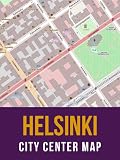 Helsinki, Finland City Center Street Map
