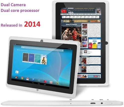 Lalbay® 7 Inch Goolge Latest Android 4.2 Tablet PC Dual Core Dual Camera WiFi 5 Point Capacitive Screen G Sensor USA Fast Shipping {2014 release with 2 processors and 2 Cameras everything improved }