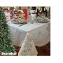 Seasonal Embroidered Design Tablecloth Beige 70" X 105"