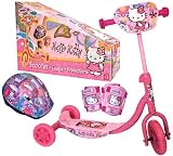 D'Arpège - Patinette 3 roues  - Hello Kitty - Avec Casque et Protections