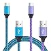 USB C Cable, 2-Pack 6ft AndHot Fast Charge Type C Charger Charging Cords Compatible with Samsung Galaxy S9 S8, LG Stylo 4 G7 ThinQ Q7+ V20 G6 G5, Moto G6/X4/Z3/Z2 Play, Google Pixel 3 2 XL,OnePlus 6T