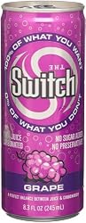 The Switch Carbonated Juice, Grape,  8  Ounce Cans (Pack of 24)