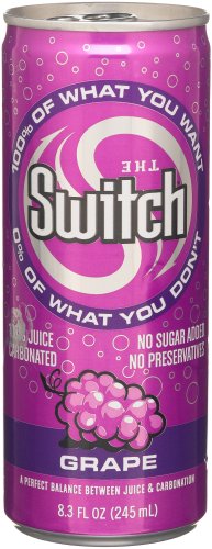 The Switch Carbonated Juice, Grape, 8.3-Ounce Cans (Pack of 24)