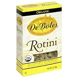 De Boles Pasta Organic Rotini, 8-Ounce Boxes (Pack of 12)