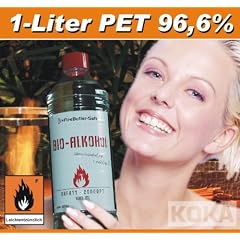 BioEthanol BioAlkohol f�r Kamine 1-Liter-Flasche